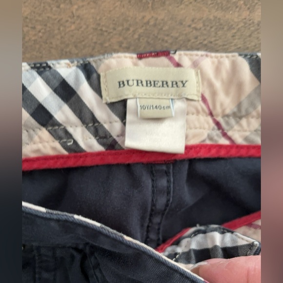 BURBERRY Boys black pants adjustable waist size 10Y 140 cm - Picture 4 of 5